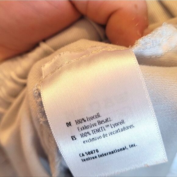 Tentree Women's Light Grey 100% Tencel Shorts Size L - Picture 5 of 6